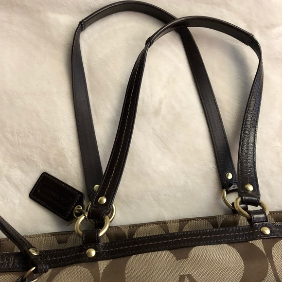 Coach Signature Stripe Large tote - Picture 3 of 8